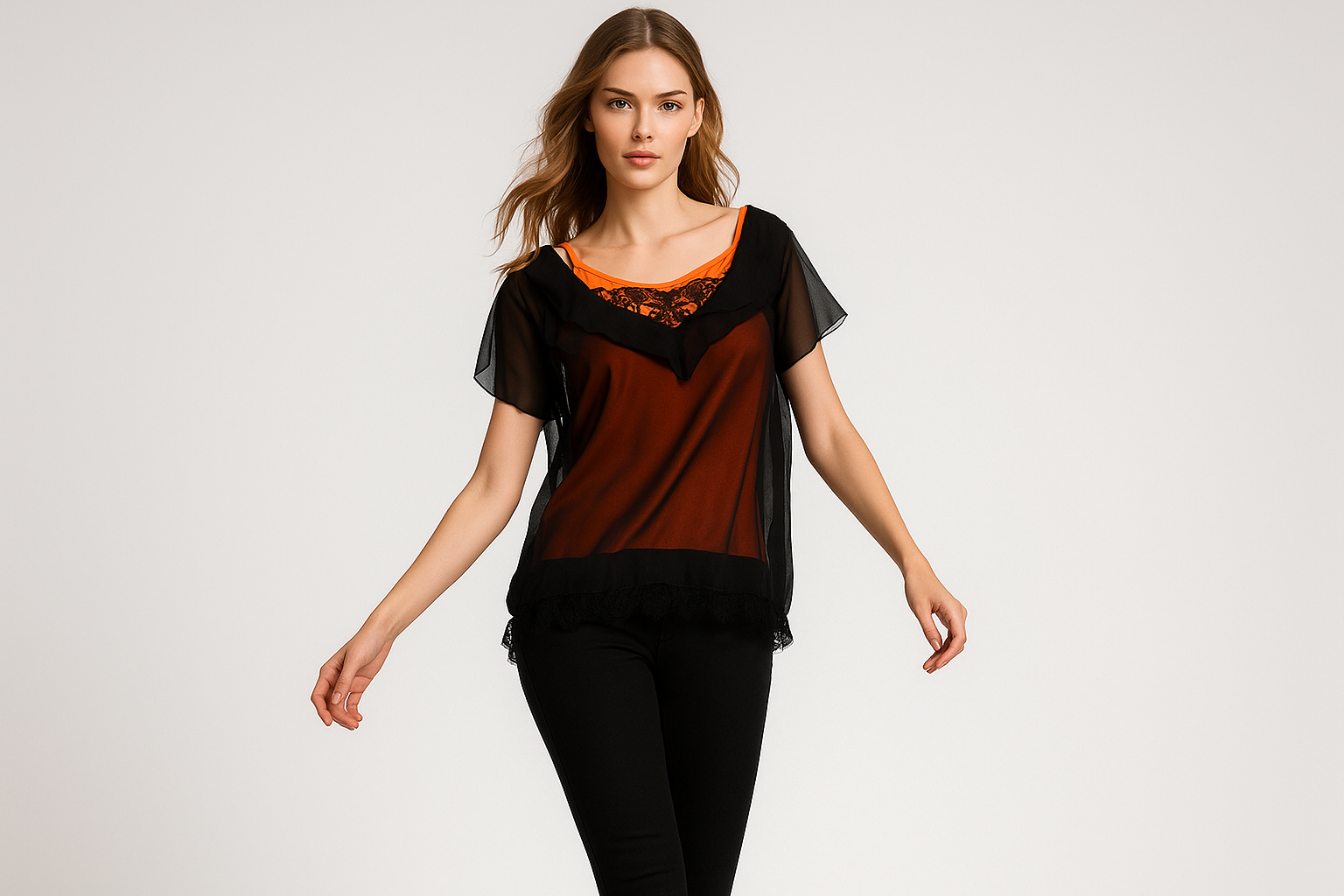 شومیز نخ و حریر کره ای سایز ۳۶ تا ۴۴