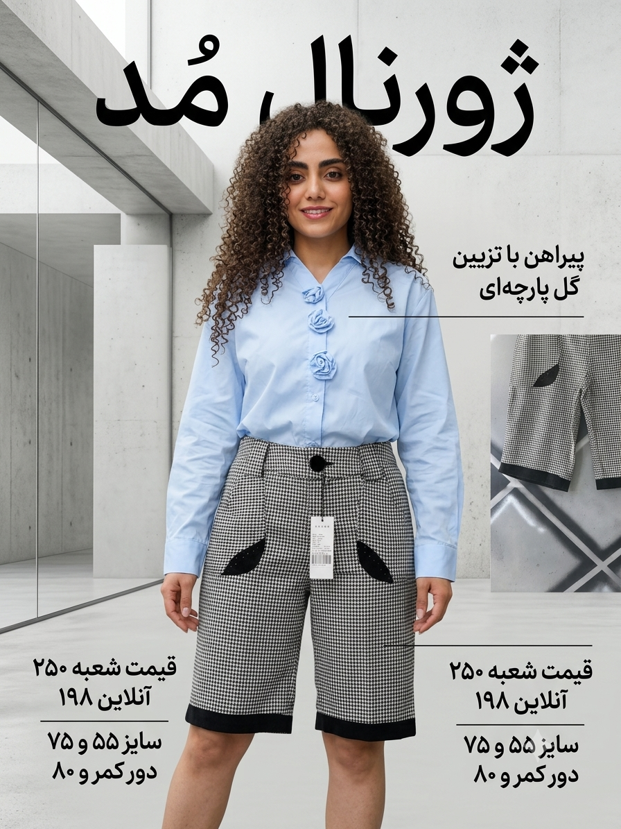 شلوارک طرح هاندستوث زنانه و مردانه نوجوان مدل اسپرت شیک با جزئیات مشکی لبه‌دار شلوارک فوتر پاییز و زمستان